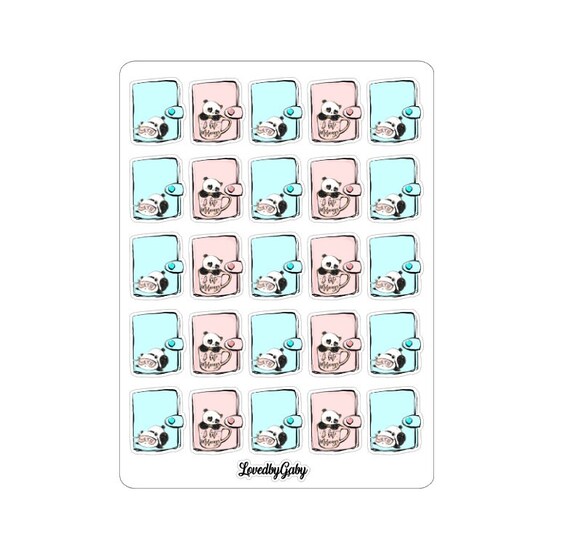 LovedbyGaby stickers "Panda plan"