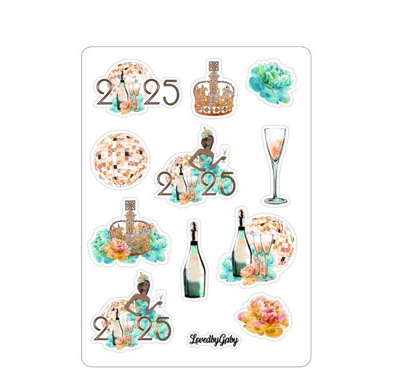 LovedbyGaby stickers "party 2025"