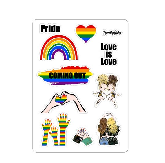 LovedbyGaby stickers "Pride and love"