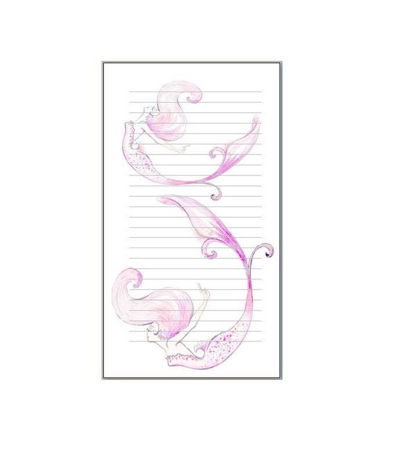 LovedbyGaby inserts or notepads "Mermaids"