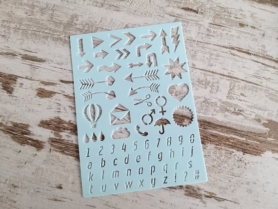 Planner stencils A5