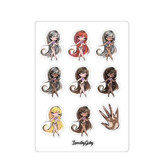 LovedbytGaby stickers vitiligo girls