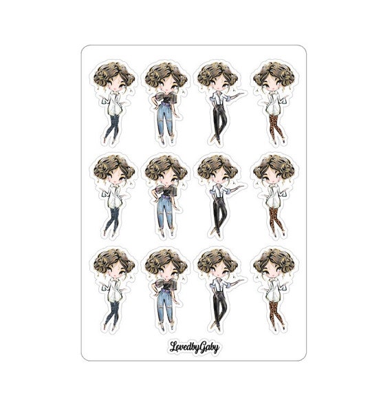 LovedbyGaby stickers "Casual girl"