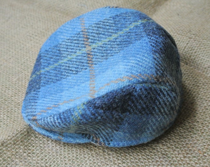 Traditional Irish Tweed Flat Cap Brown Speckled Herringbone 100 Pure