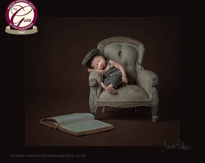 Genuine HARRIS TWEED Flat Cap Baby Flat Cap Baby Newsboy Cap Newborn