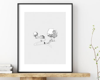 Prodigal Son Parable (Luke 15:11-32), DIGITAL PRINT!, Jesus Art, Bible Art, WALL Art, Bible Sketches, Jesus Loves You, Bible Verse Wall Art