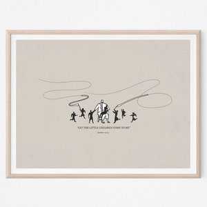 Let the Children Come to Me, Jesus Children, DIGITAL PRINT, WALL Art, Nursery Jesus Art, Children of God, Jesus Loves Children, Bible Art