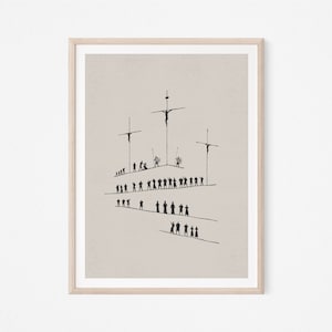 Calvary, DIGITAL PRINT!, Old Rugged Cross, Crucifixion, Jesus Art, Bible Verse, Bible Poster, Christian Art, Good Friday, Matthew 27, Easter