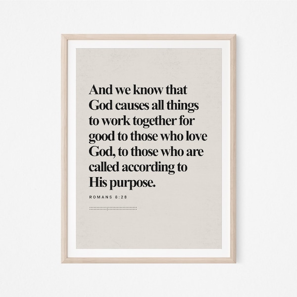 Romans 8 28 - Etsy