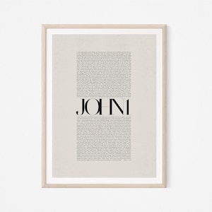 John 1, Bible Verse, Modern Bible, Scripture Wall Art, Christian Wall Art, Faith Print, INSTANT DOWNLOAD, DIGITAL Print, Jesus Art Poster