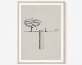 Woman at the Well, DIGITAL DOWNLOAD!, John 4:4-26, Jesus Art, Jesus Print, Jesus WALL art, Bible Poster, Christian Art, Bible Sketch, Gospel