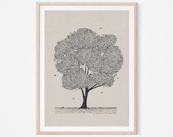 Parable of the Mustard Seed, DIGITAL PRINT!, Kingdom of Heaven, Christian Art, Jesus Poster, Bible Verse WALL art, Mustard Tree, Faith Print
