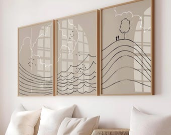 Psalm 150, Praise the Lord, DIGITAL PRINT, Everything that has breath, Sky Sea Shore, Bible Print Gallery, Psalms Wall Art Set, Bible Verse