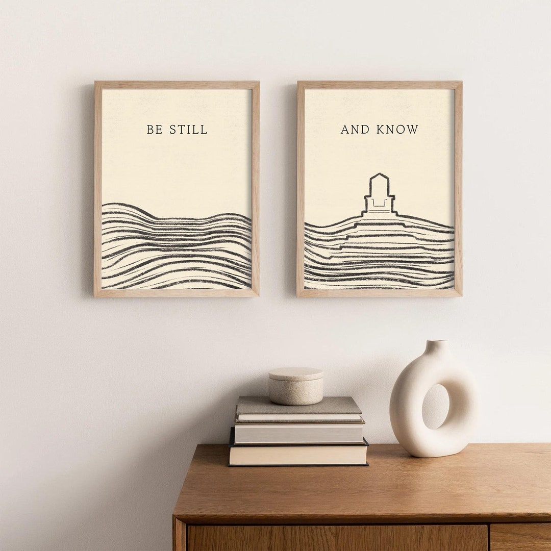 Be Still and Know That I Am God, DIGITAL PRINT, Christian WALL Art ...
