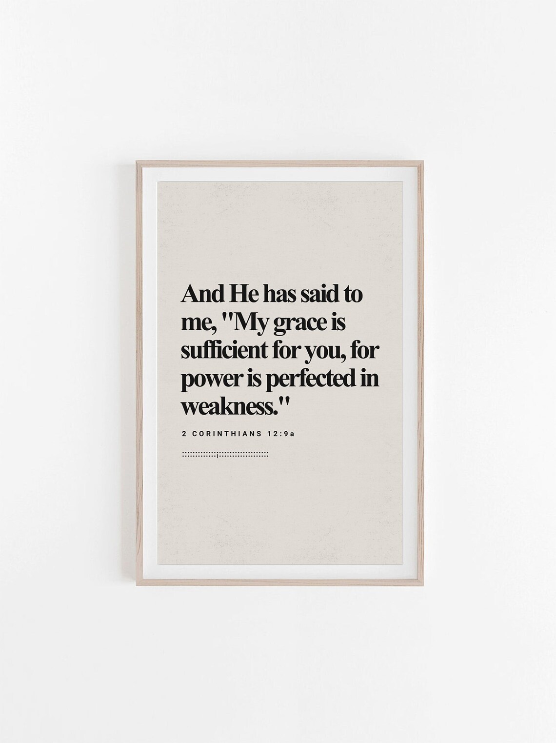 2 Corinthians 12:9 Bible Verse Modern Bible Scripture Wall - Etsy