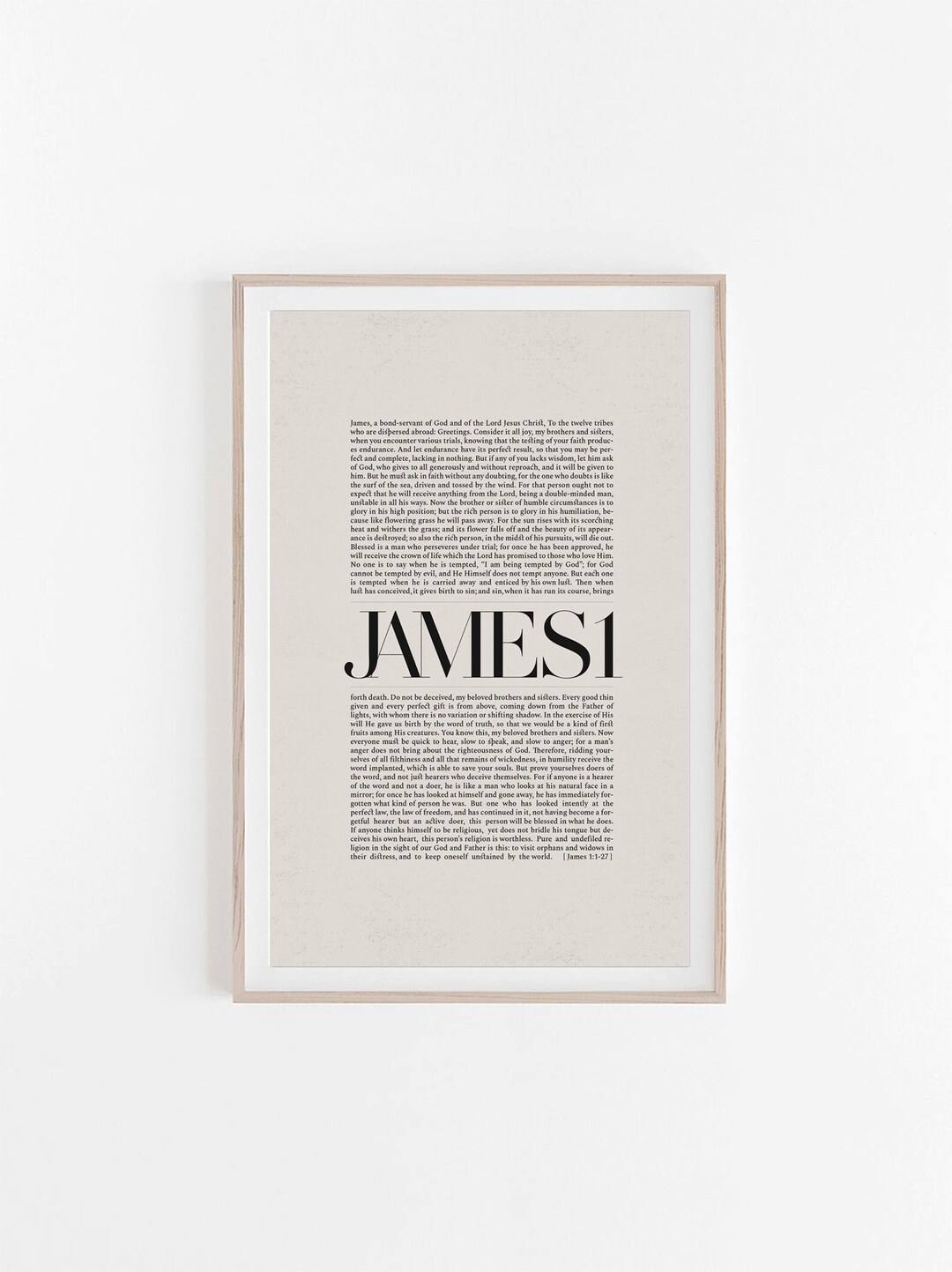 James 1 Bible Verse Christian Wall Art Faith Print INSTANT - Etsy