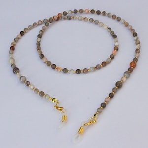 Botswana Agate Gemstone Glasses Chain, Botswana Agate Sunglasses Chain, Gemstone Spectacles Holder, Glasses Holder, Simply Gemstone Range