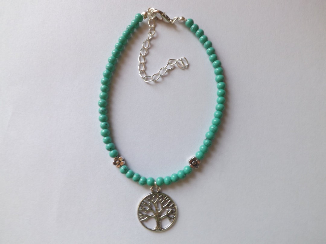 Beaded Tree of Life Anklet Ankle Bracelet - Etsy