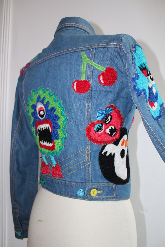 Meadham Kirchhoff Iconic Monster Towelled Appliqué
