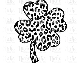Leopard Clover St. Patrick's Day | Digital Download | SVG | PNG |