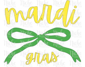 Mardi Gras Bow | Digital Download | SVG | PNG |