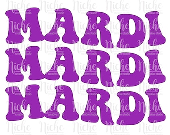 Mardi Gras Repeat | Digital Download | SVG | PNG |