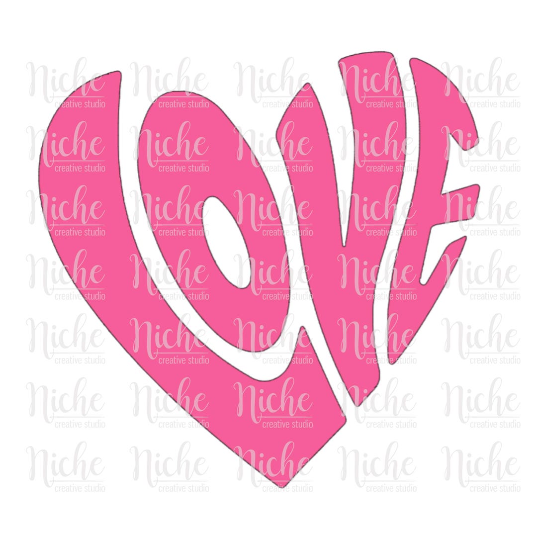 Love Heart Valentine's Day | Digital Download | SVG | PNG | - Etsy