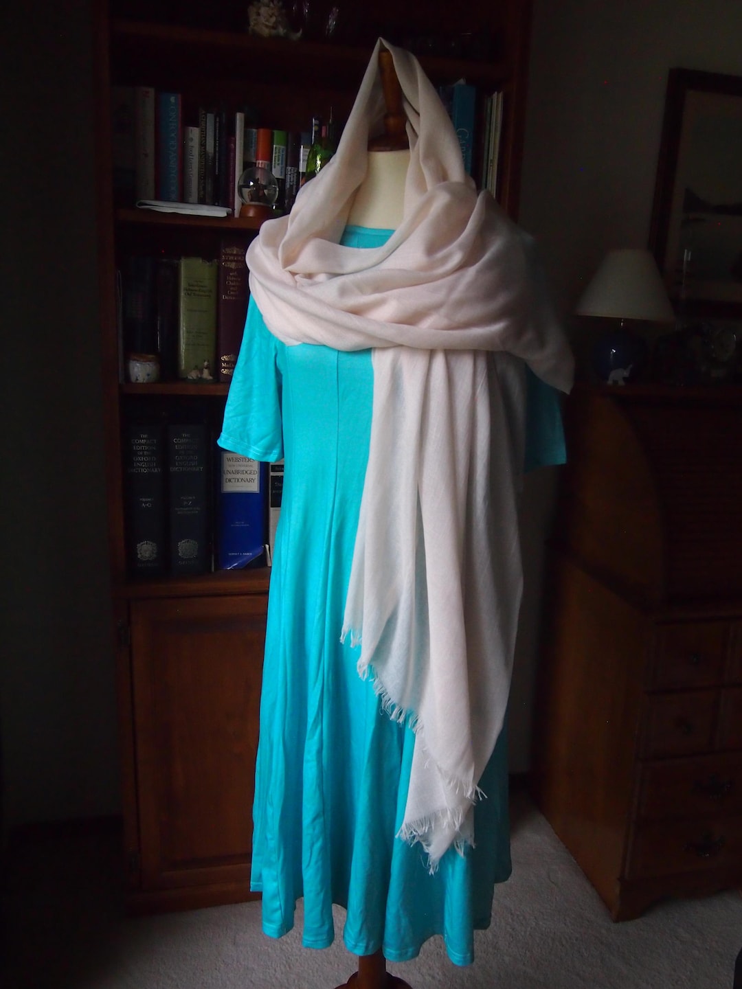 Biblical Era Peasant Costume - Blue Womens Bible Dress Tunic Dress ...