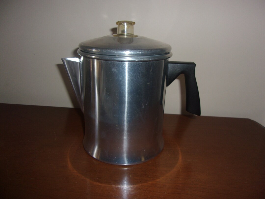 Mirro Aluminum Stove Top Coffee Pot 7 Cu. Complete Etsy