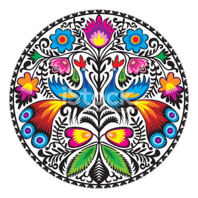 Polish Folk Art 'Wycinanka' Paper Cutout Peacock Hand Etsy