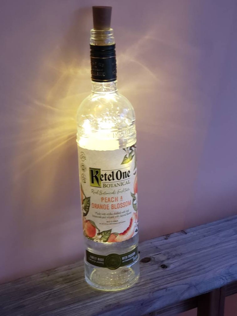 Ketel One Infused Vodka Lighted Bottle / Repurposed 1.75L Etsy