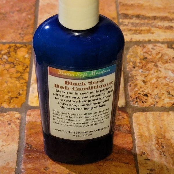 Coconut OIl Free - Black Seed Hair Conditioner / Paraben Free / Sulfate Free / Gluten Free/ Vegan