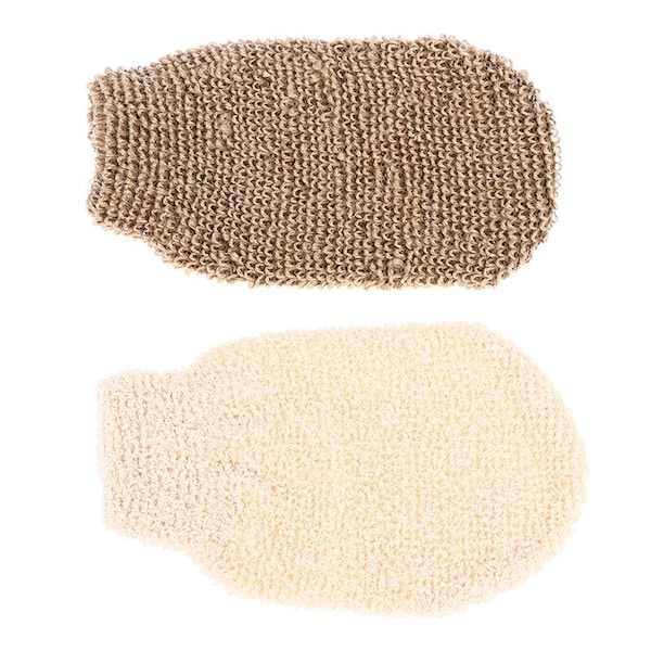 Bamboo Exfoliating Mitt / Hemp Bath Mitt