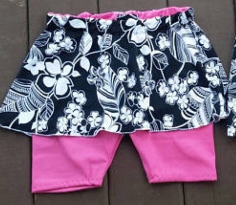 Modest Swimwear Custom Made Girl's Swim Skorts Modest Etsy