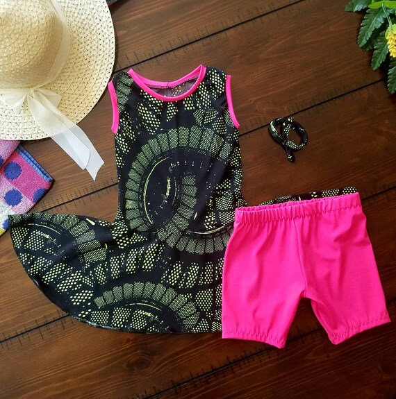girls modest swim dress