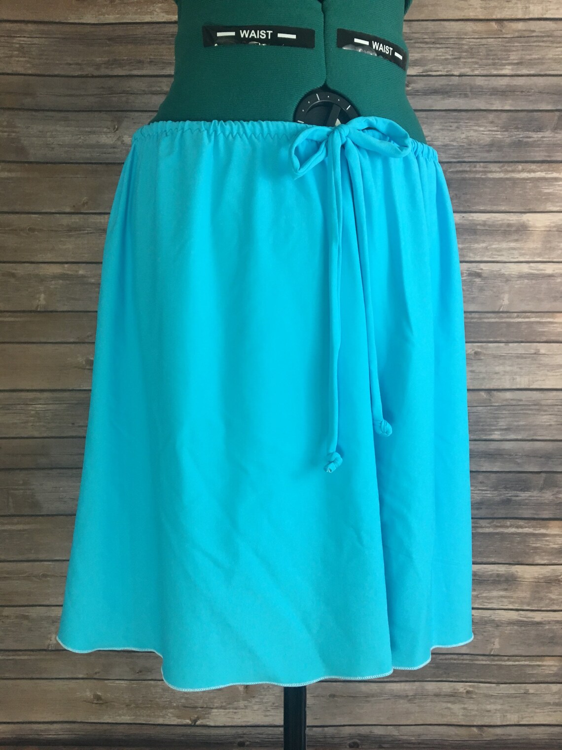 Swimming Skirt Modest Swim Skirt Beach Cover Up Blue Etsy