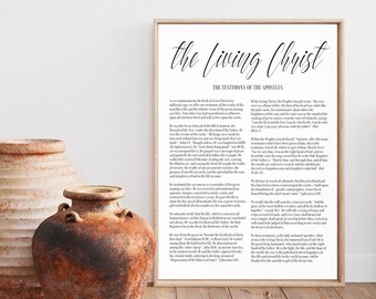 The Living Christ Proclamation Print, LDS Wall Art (Digital Download)