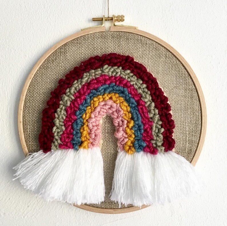 Punch Needle Yarn Punch Needle Wool Yarn Embroidery Thread Etsy