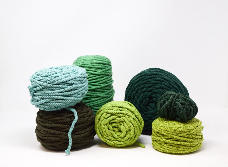 Macrame cord Macrame rope GANXXET COTTON AIR 3mm 5mm 6mm: Cotton rope Macrame cotton rope Bulky yarn,Braided cord,Crochet yarn