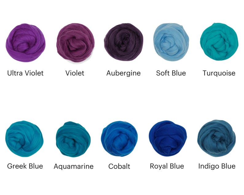 Hilo de lana merino Ganxxet Roving Top de 23 micras y 3,5 oz: ideal para hilar, fieltrar con aguja, tejer a ganchillo y tejer a máquina. imagen 8