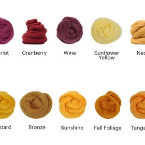 Hilo de lana merino Ganxxet Roving Top de 23 micras y 3,5 oz: ideal para hilar, fieltrar con aguja, tejer a ganchillo y tejer a máquina. imagen 4