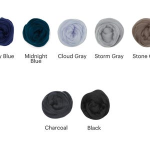 Hilo de lana merino Ganxxet Roving Top de 23 micras y 3,5 oz: ideal para hilar, fieltrar con aguja, tejer a ganchillo y tejer a máquina. imagen 9