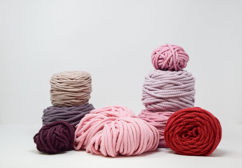 Macrame cord Macrame rope GANXXET COTTON AIR 3mm 5mm 6mm: Cotton rope Macrame cotton rope Bulky yarn,Braided cord,Crochet yarn