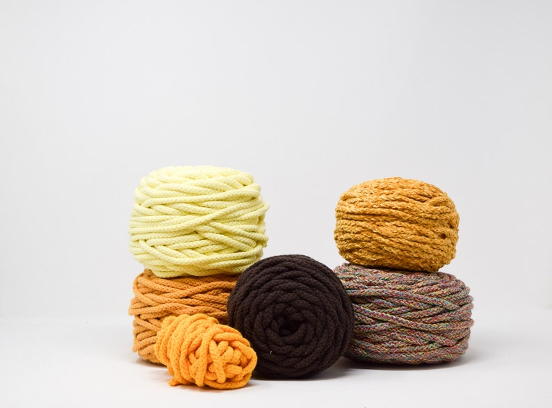 Macrame cord Macrame rope GANXXET COTTON AIR 3mm 5mm 6mm: Cotton rope Macrame cotton rope Bulky yarn,Braided cord,Crochet yarn