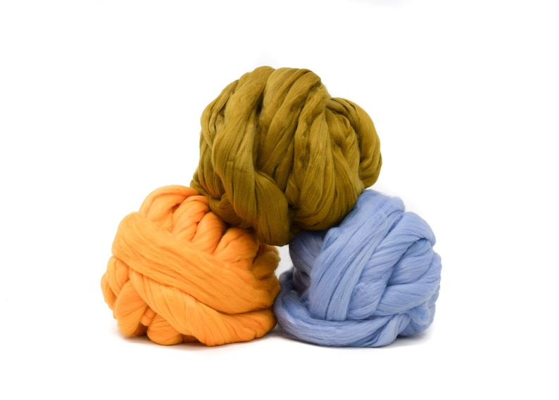 GANXXET Vegan Roving Wool Vegan Wool 100g / Jumbo Roving / Etsy
