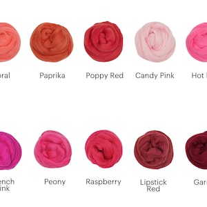 Hilo de lana merino Ganxxet Roving Top de 23 micras y 3,5 oz: ideal para hilar, fieltrar con aguja, tejer a ganchillo y tejer a máquina. imagen 3