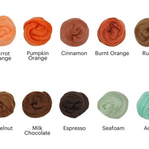 Hilo de lana merino Ganxxet Roving Top de 23 micras y 3,5 oz: ideal para hilar, fieltrar con aguja, tejer a ganchillo y tejer a máquina. imagen 5