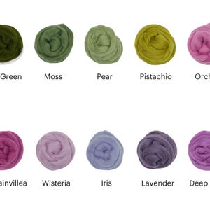 Hilo de lana merino Ganxxet Roving Top de 23 micras y 3,5 oz: ideal para hilar, fieltrar con aguja, tejer a ganchillo y tejer a máquina. imagen 7