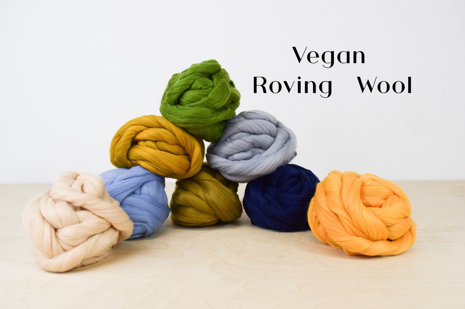 GANXXET Vegan Roving Wool Vegan Wool 100g / Jumbo Roving / Etsy