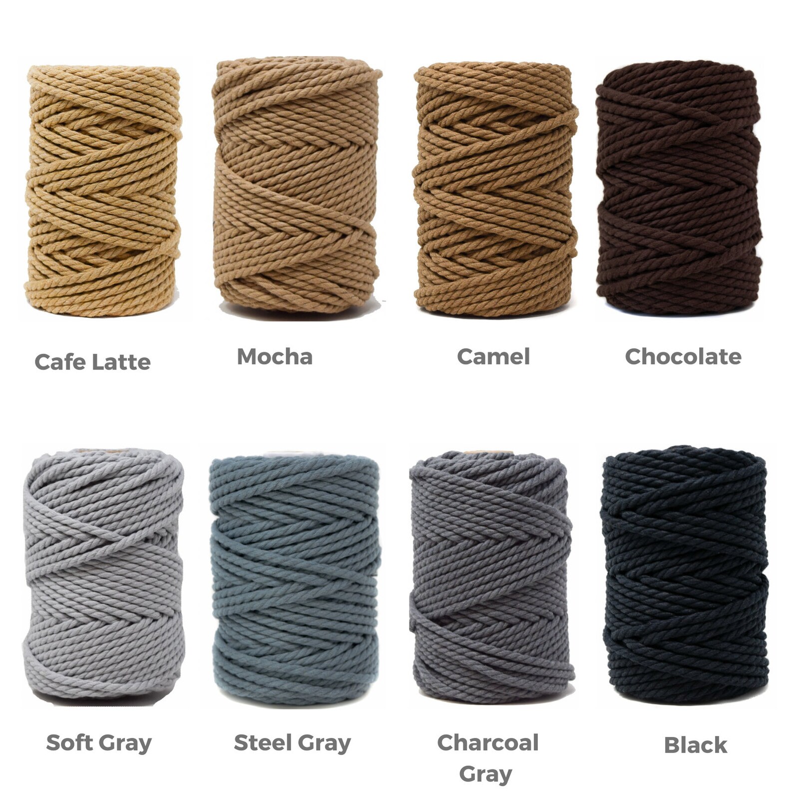 GANXXET MACRAME COTTON Rope 5 mm 3PLY Recycled Cotton Rope Etsy